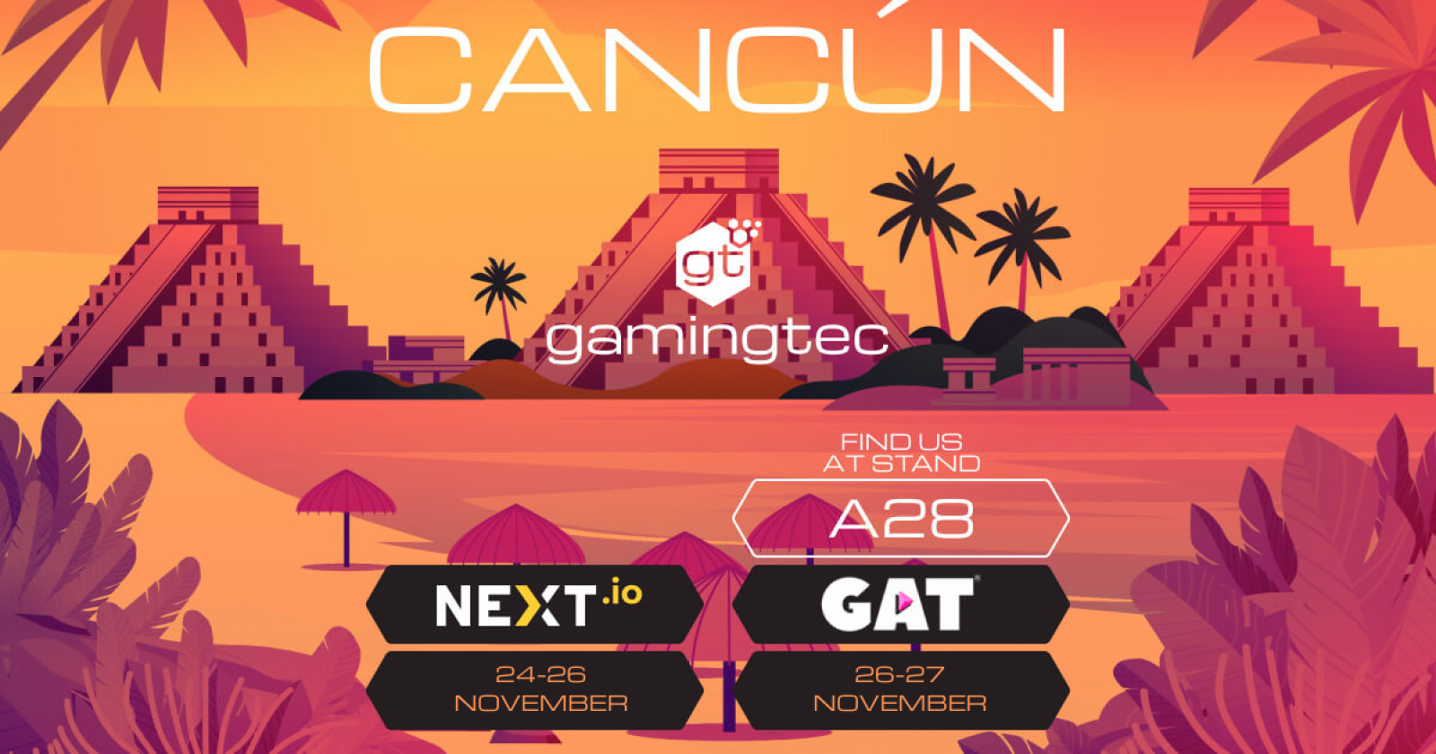 Gamingtec attending NEXT.io & GAT Caribe Cancún 2024