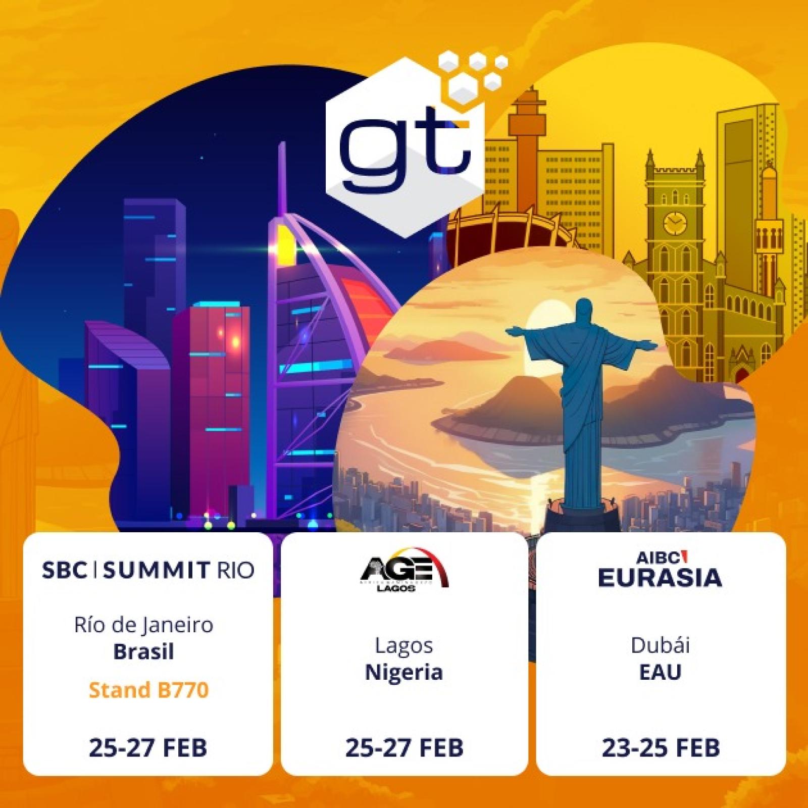 Gamingtec Asistirá a Tres Eventos Globales Este Febrero